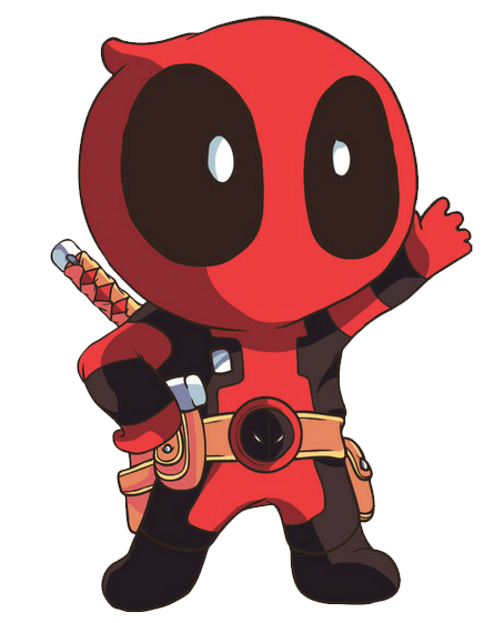 Cute Deadpool Chibi Png PNG Image