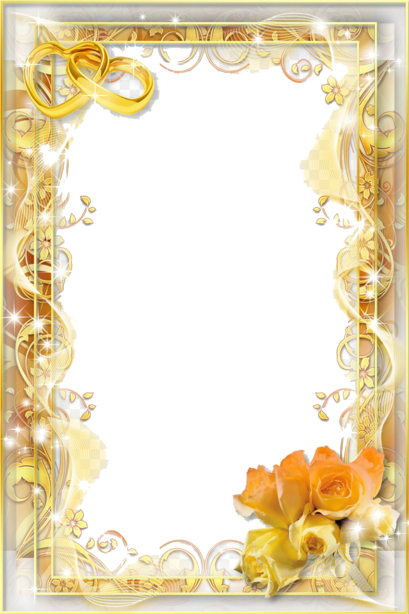 Frame Gold Invitation Free Transparent Image HD PNG Image