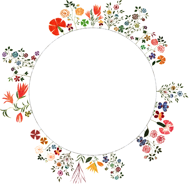 Floral Circle Border Download HD PNG Image