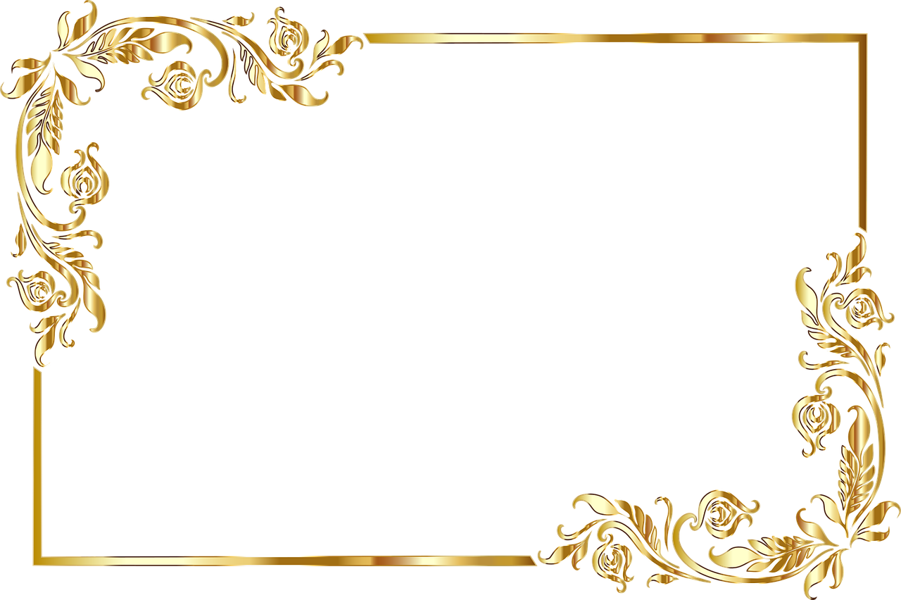 Golden Frame Vector Pic HD Image Free PNG Image