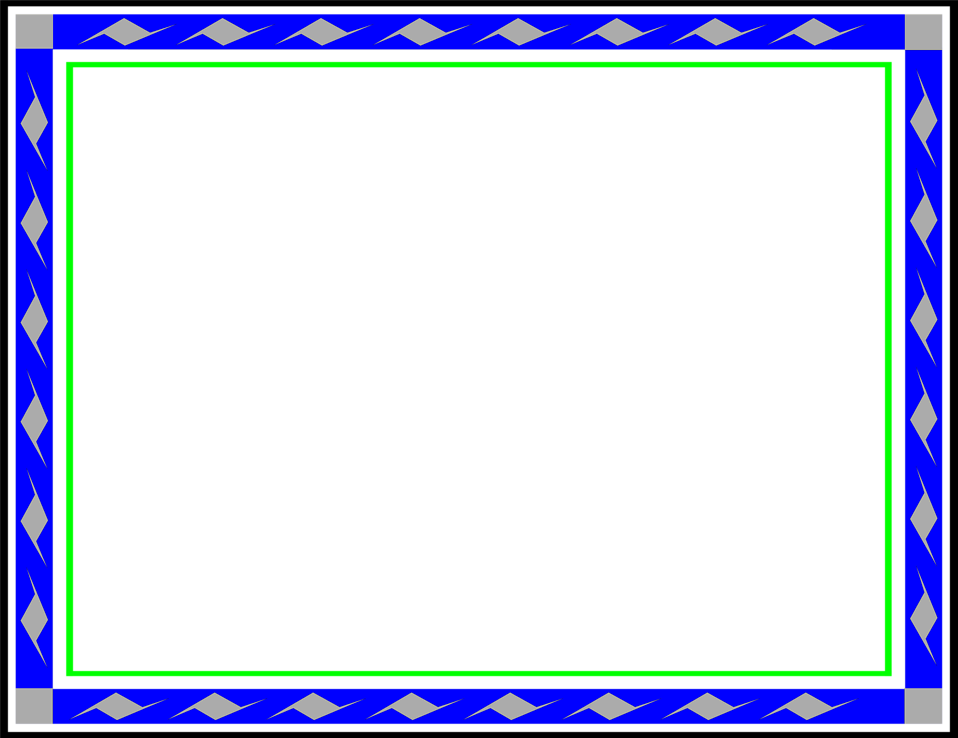 23+ Frame Transparent Background Transparent Blue Border Png PNG