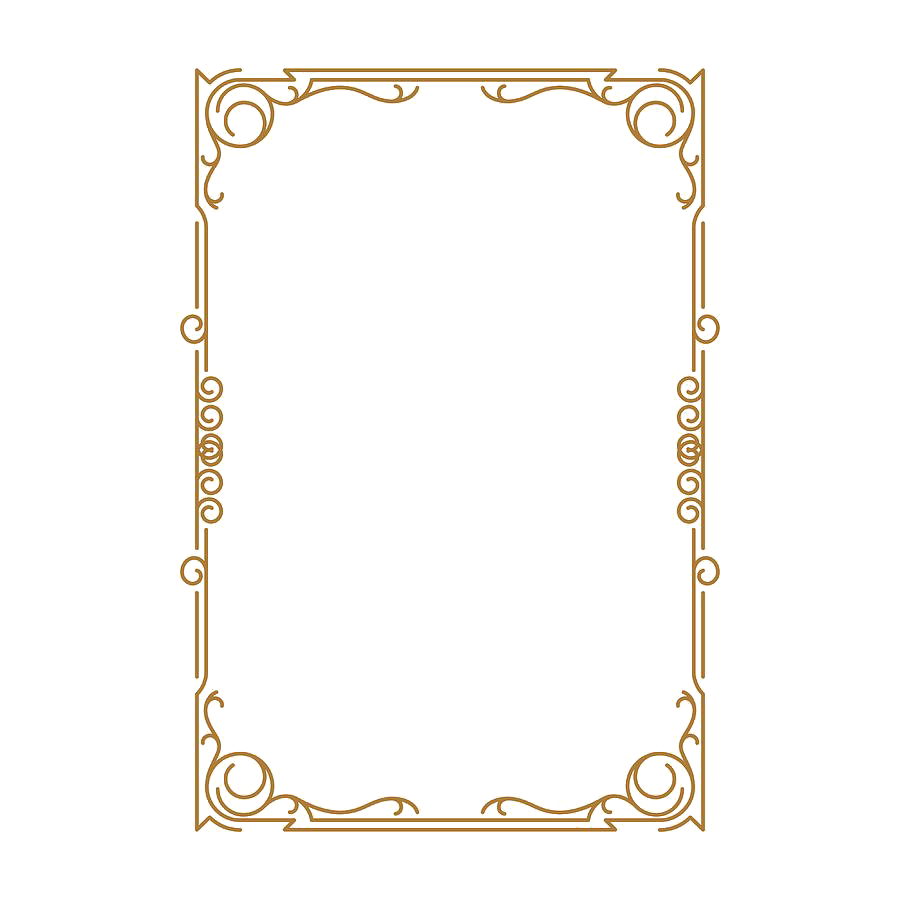 Decorative Frame Retro Gold PNG Image High Quality PNG Image