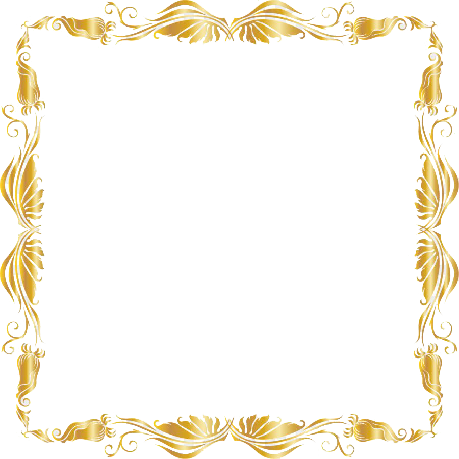 Golden Frame Pic Luxury HD Image Free PNG Image