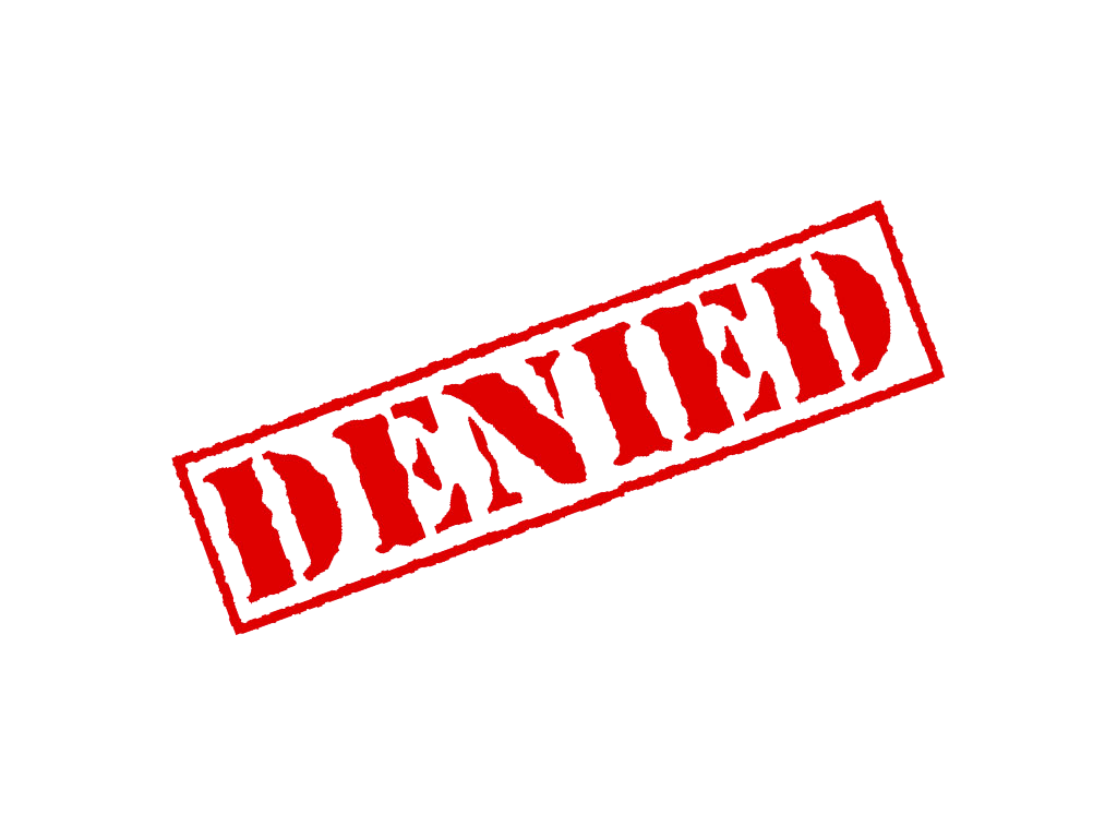 Denied Stamp Transparent PNG Image