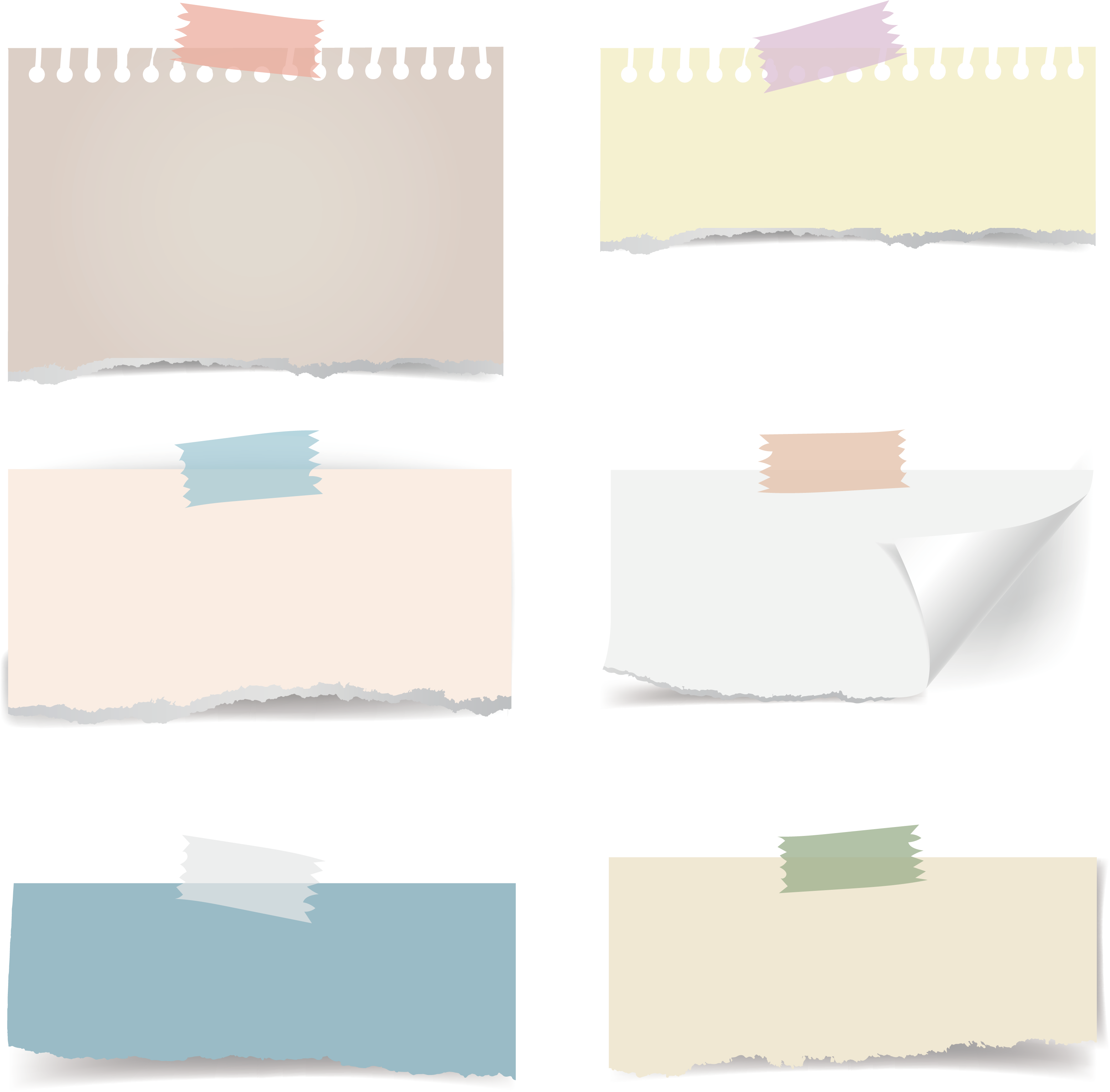 Adhesive Sticker Effect Note Paper Tape Post-It PNG Image