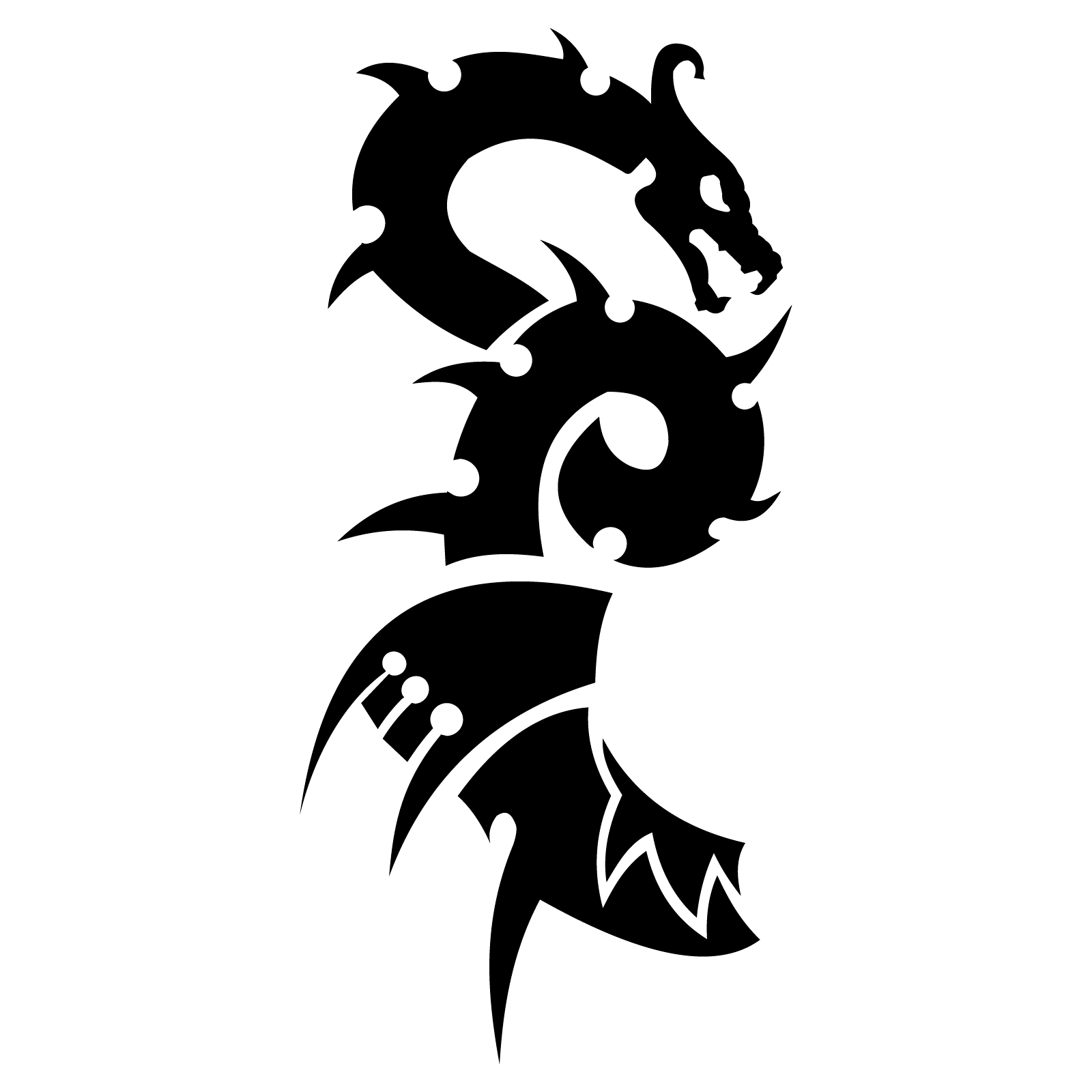 Black Tattoo Dragon Png Images PNG Image