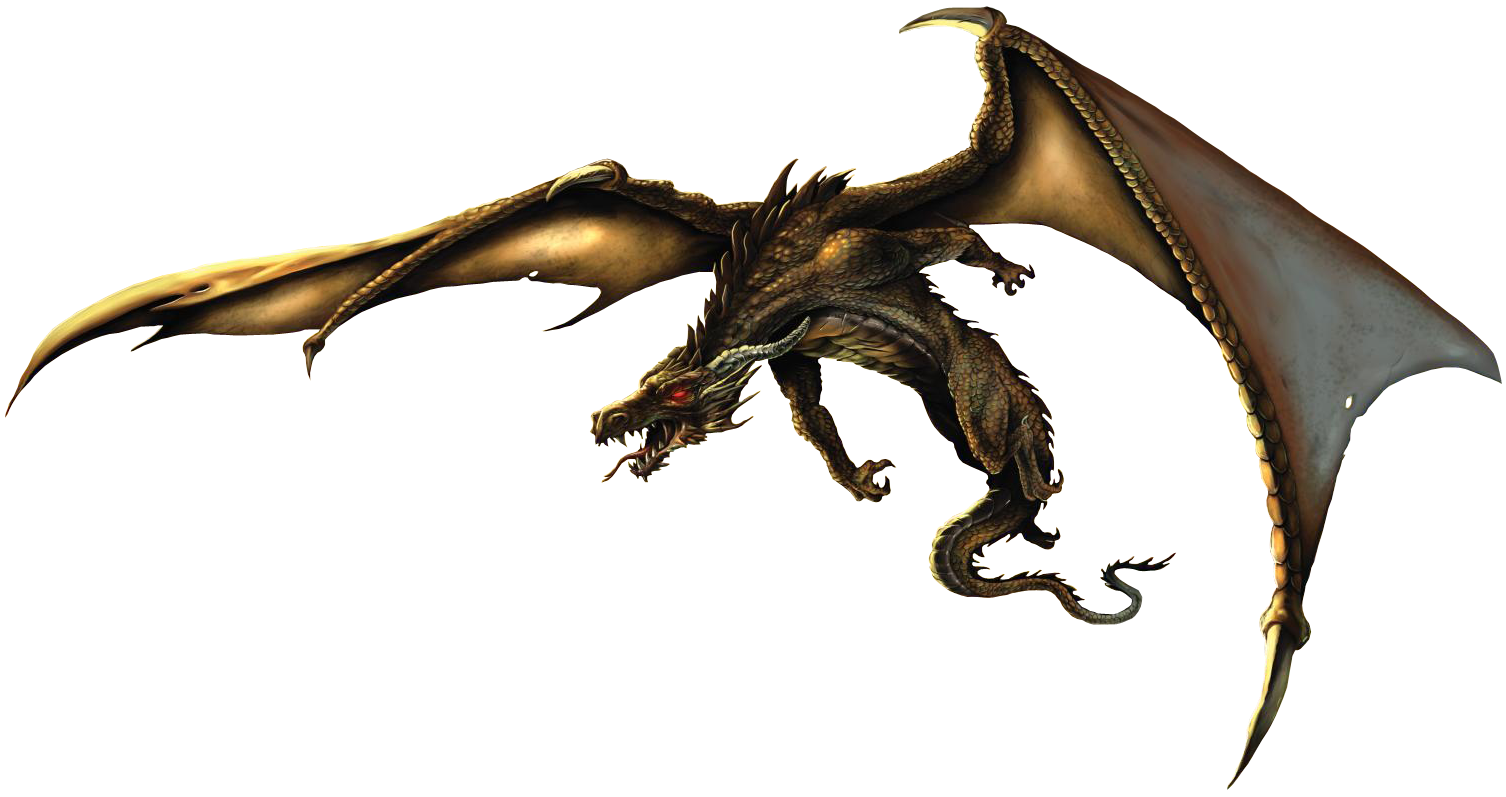 Realistic Dragon Clipart PNG Image
