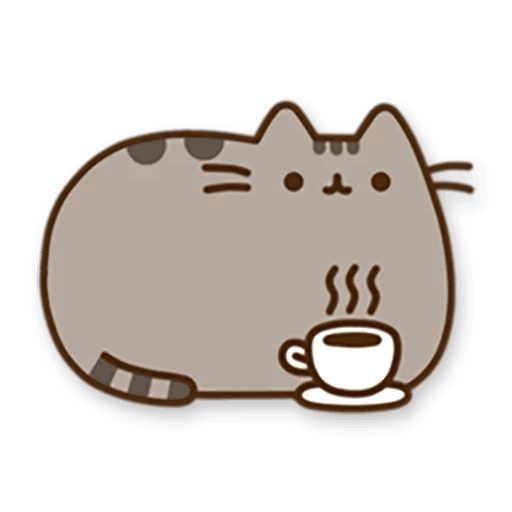 Coffee Cup Carnivoran Pusheen Cat Mug PNG Image
