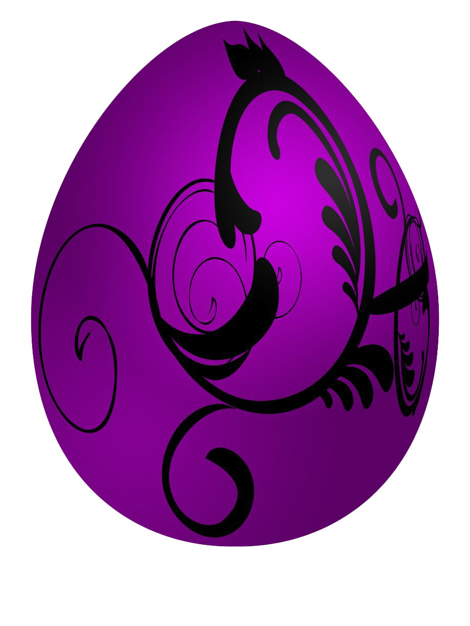 Decorative Purple Easter Egg Free HQ Image PNG Image