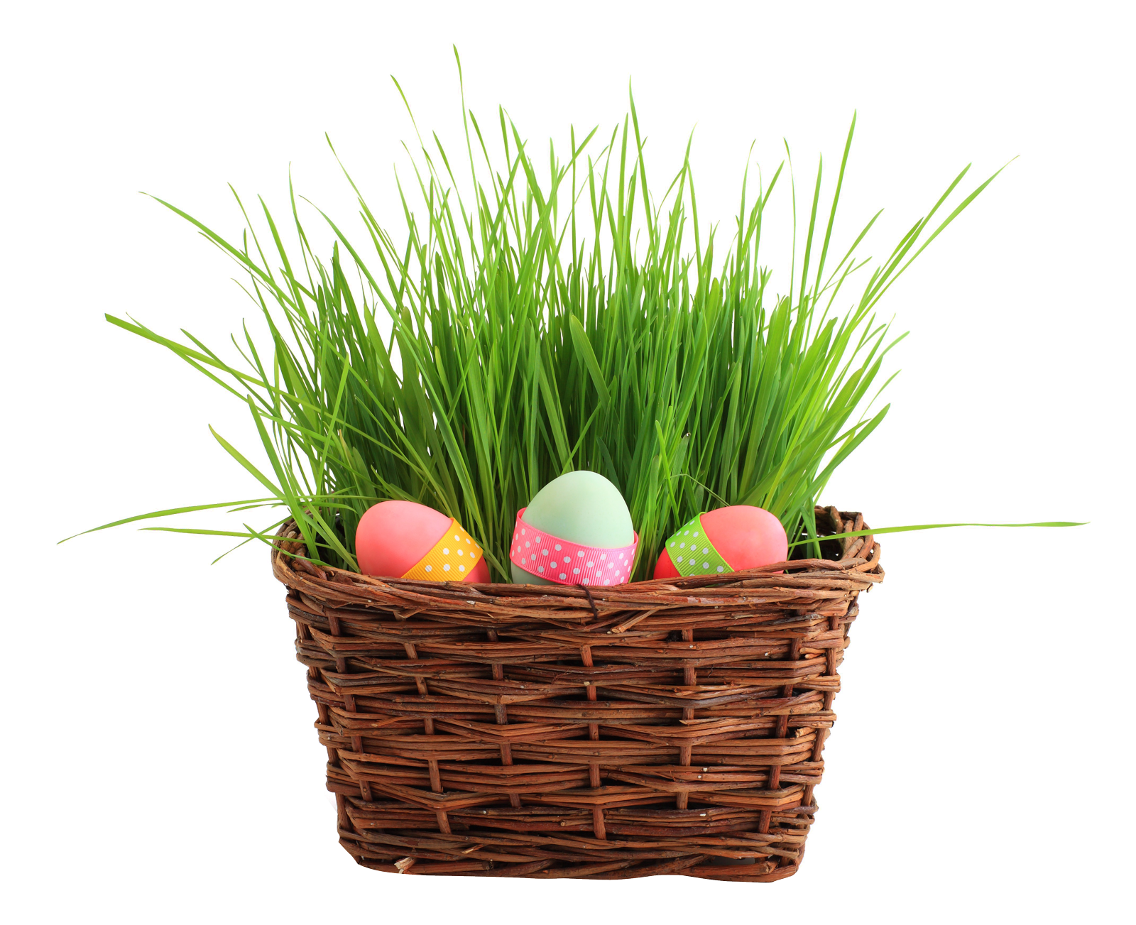 Basket Egg Easter Free Transparent Image HQ PNG Image