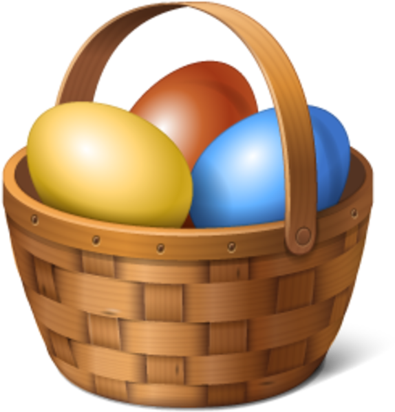 Basket Egg Easter PNG Image High Quality PNG Image