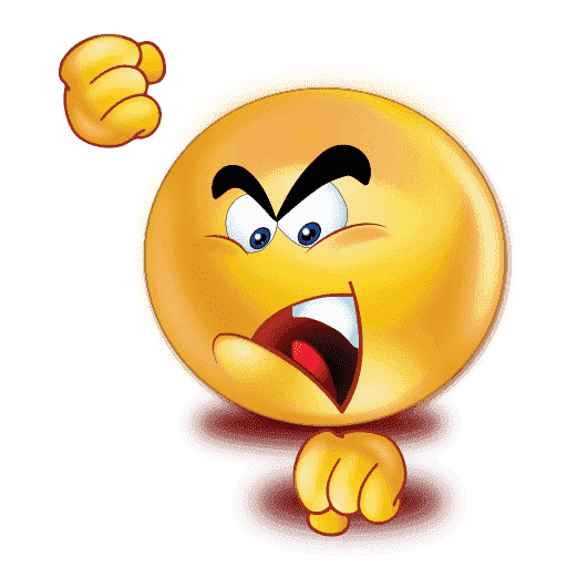 Gradient Photos Angry Emoji Free Clipart HQ PNG Image