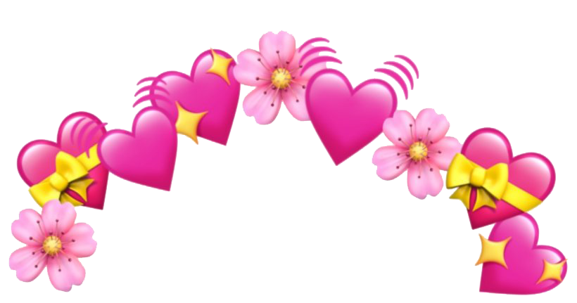 Pink Heart Pic Emoji Free Clipart HQ PNG Image