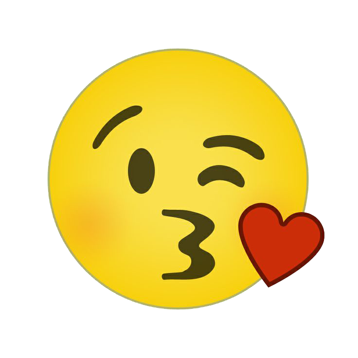 Emoticon Smiley Kiss Emoji Free Frame PNG Image