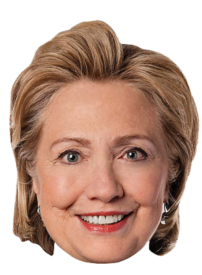 Clinton Face Hair Hillary Party Democratic PNG Image