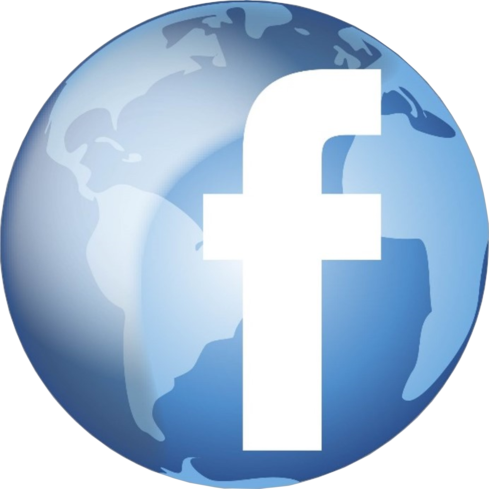 Media Globe Facebook Advertising Social World Connect PNG Image