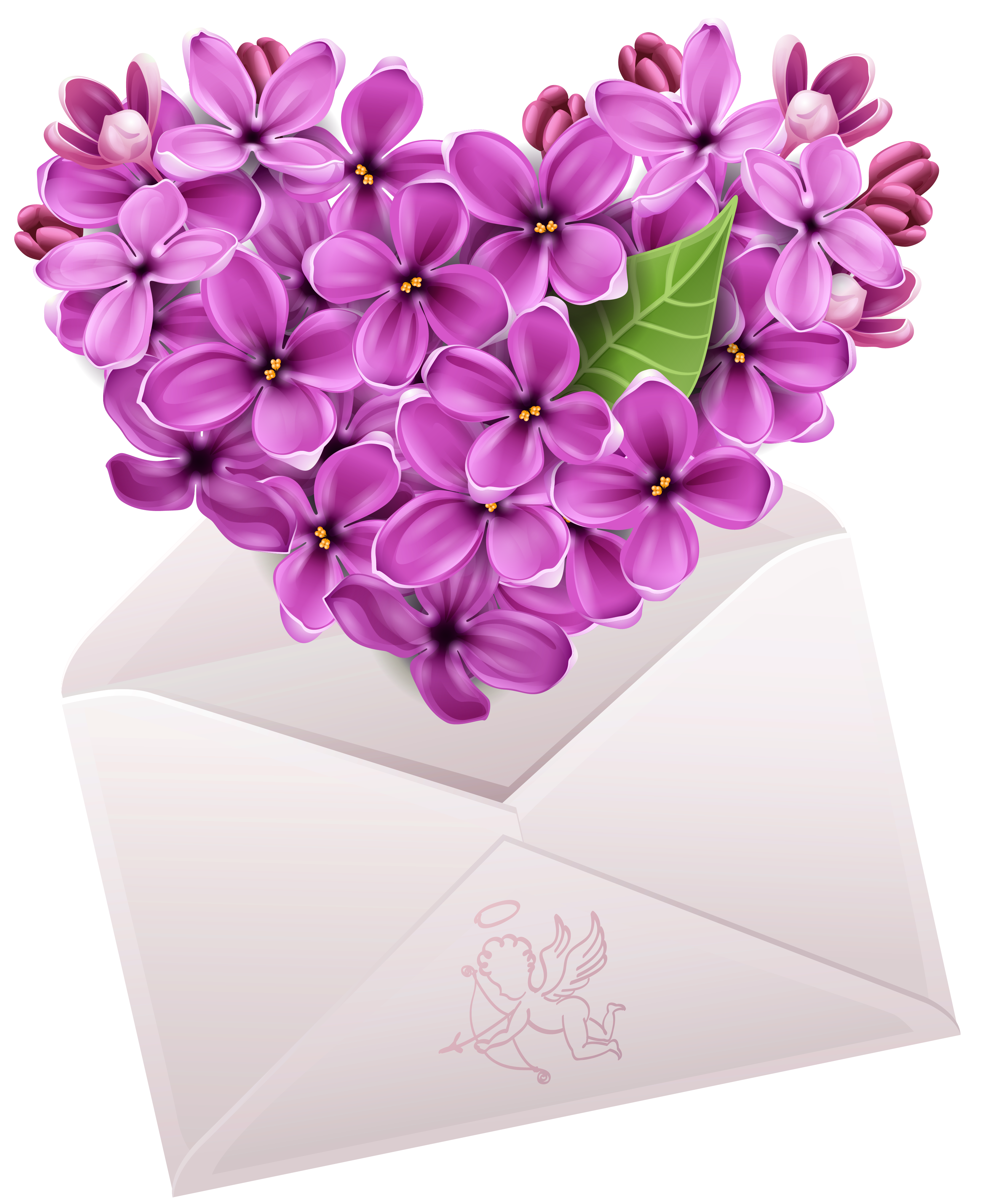 Emoticon Heart Flower Smiley Valentine Letter With PNG Image
