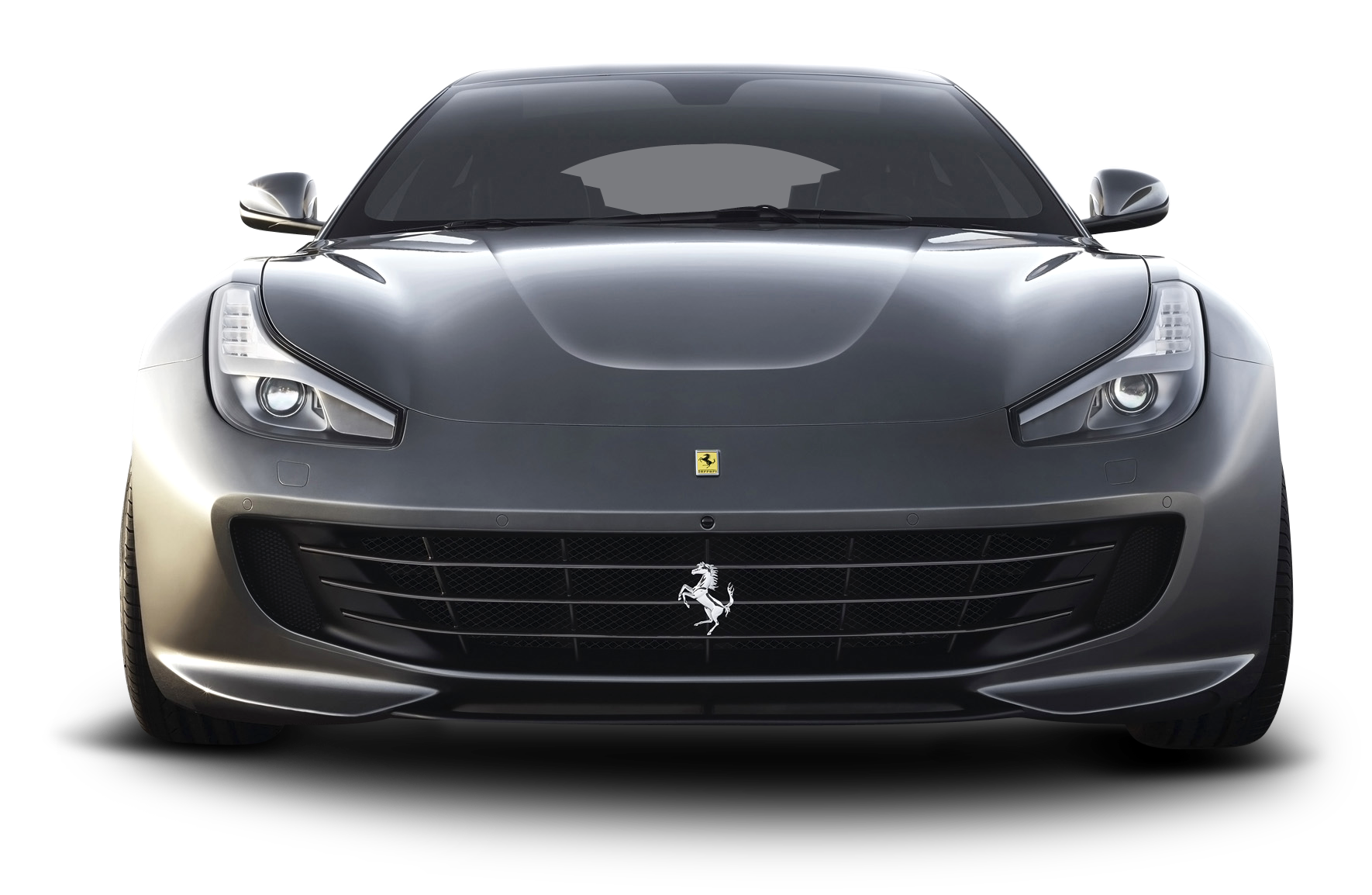 Front Ferrari Black View HD Image Free PNG Image