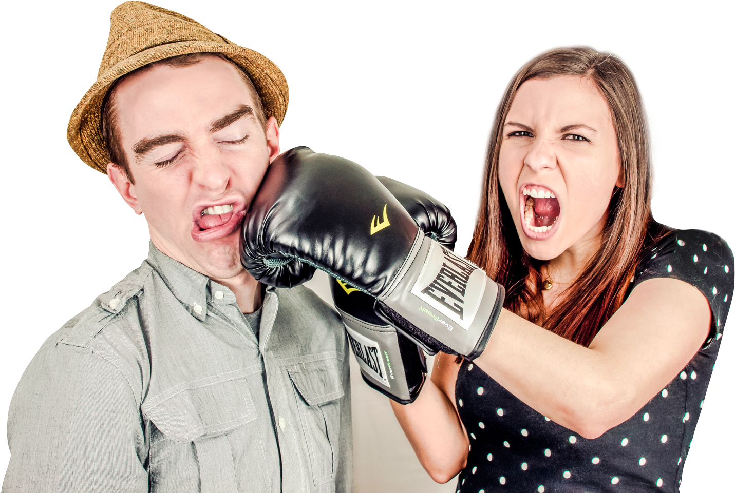 Real Couple Fighting Free Photo PNG Image