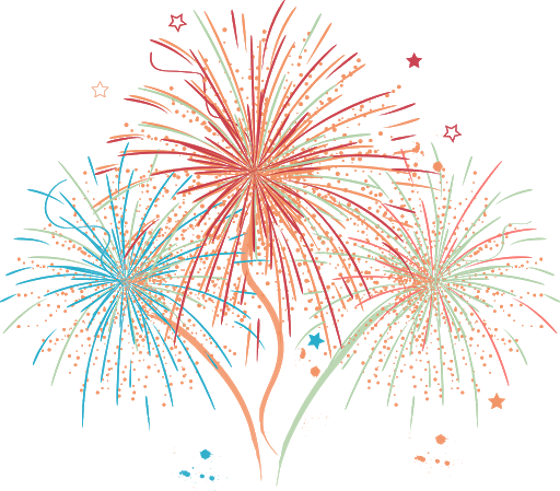 Sparkle Fireworks Vector Colorful PNG File HD PNG Image