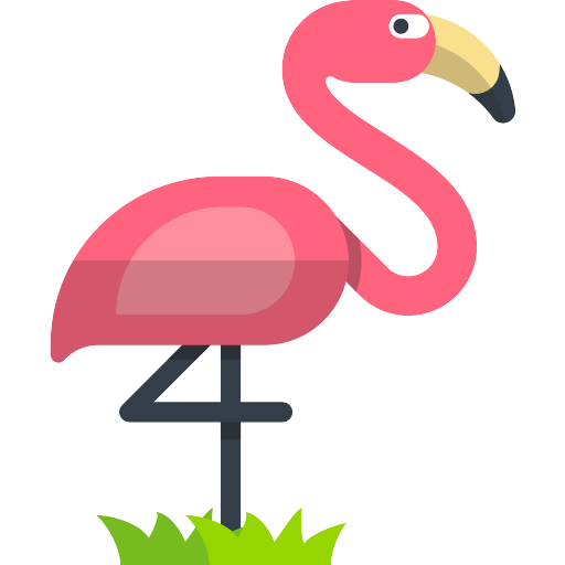 Vector Flamingo Bird Download HD PNG Image