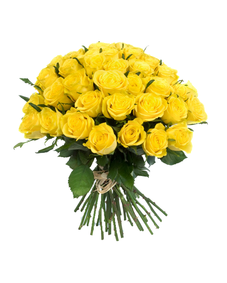 Yellow Flowers Bouquet Transparent PNG Image