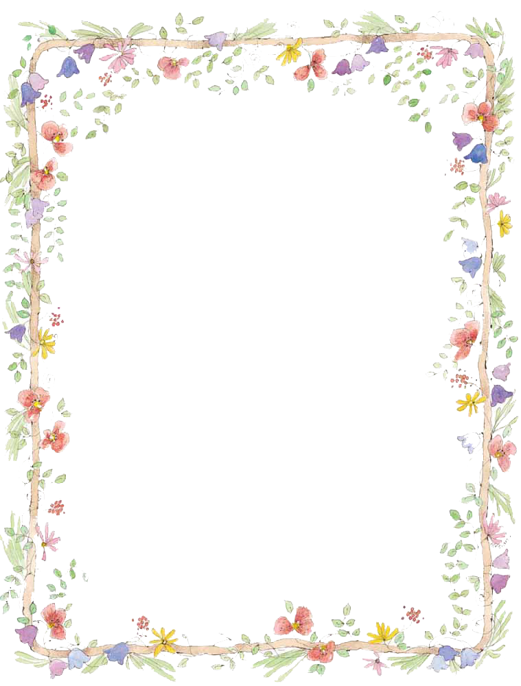 Flowers Borders Download Png PNG Image