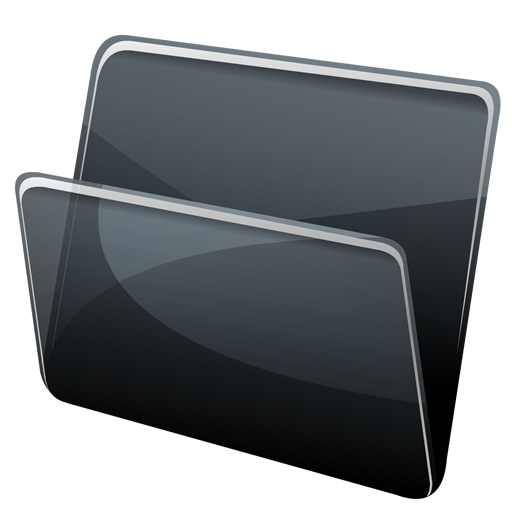 Black Folder PNG Image