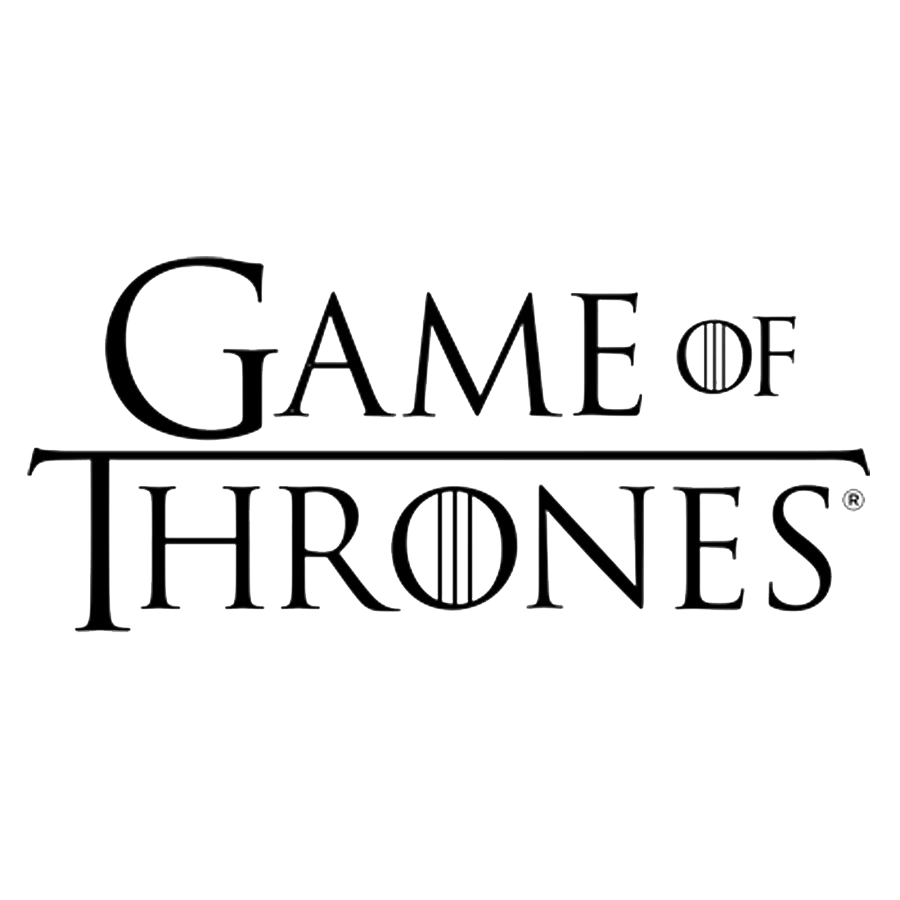 Hbo Thrones Of Game Text Logo White PNG Image
