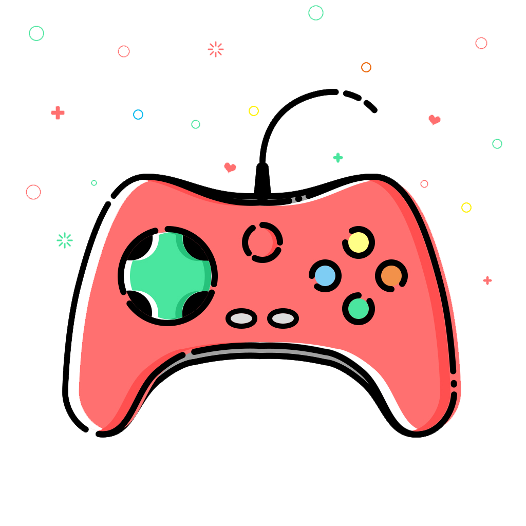 Pink All Gamepad Xbox Game Video Joystick PNG Image