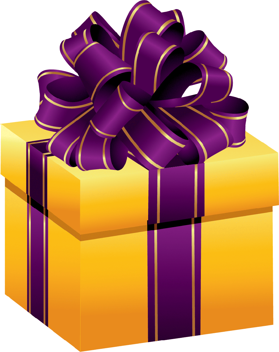 Vector Golden Birthday Gift Download HD PNG Image