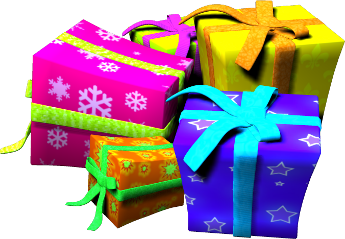 Birthday Colored Present Free Clipart HD PNG Image