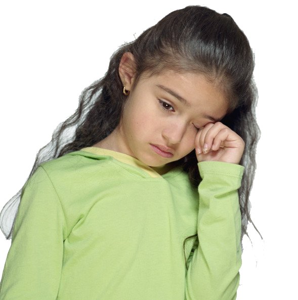 Sad Little Girl PNG Image