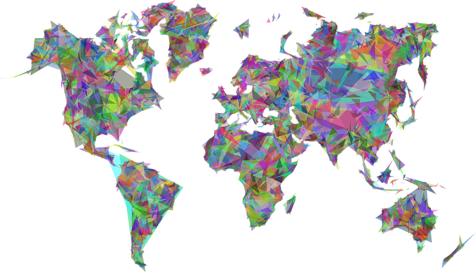 Abstract World Map Free Clipart HD PNG Image