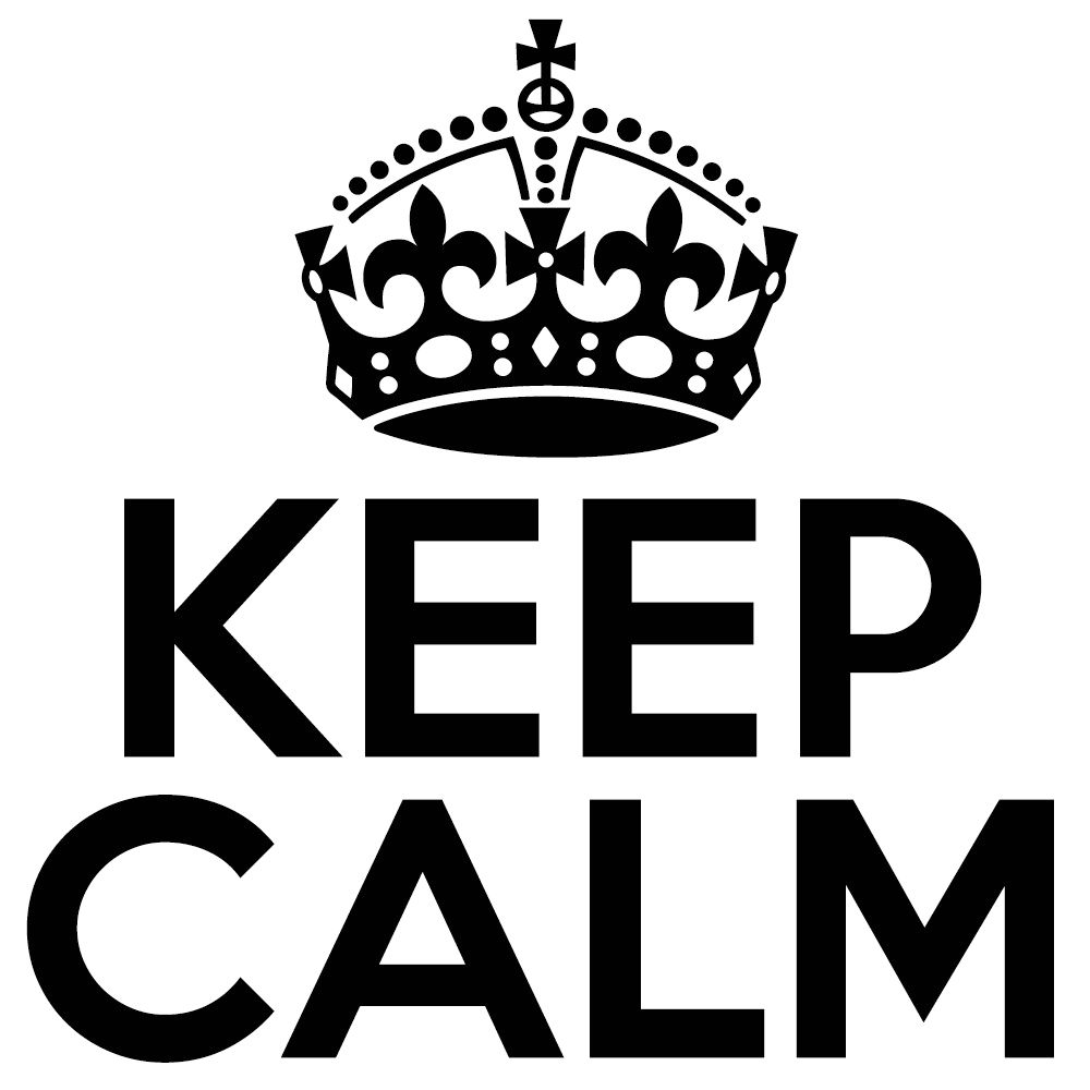 Keep Calm Crown Free Clipart HD PNG Image