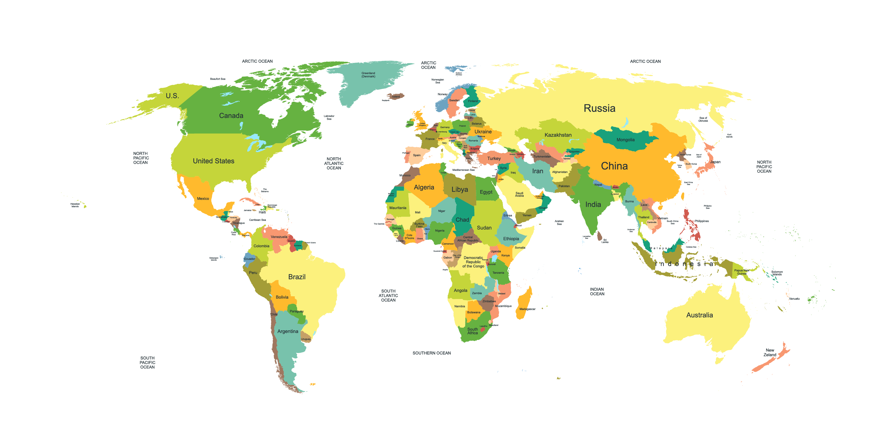 World Vector Area Map Download Free Image PNG Image