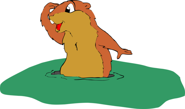 Groundhog Day Cartoon Marmot For Poem PNG Image