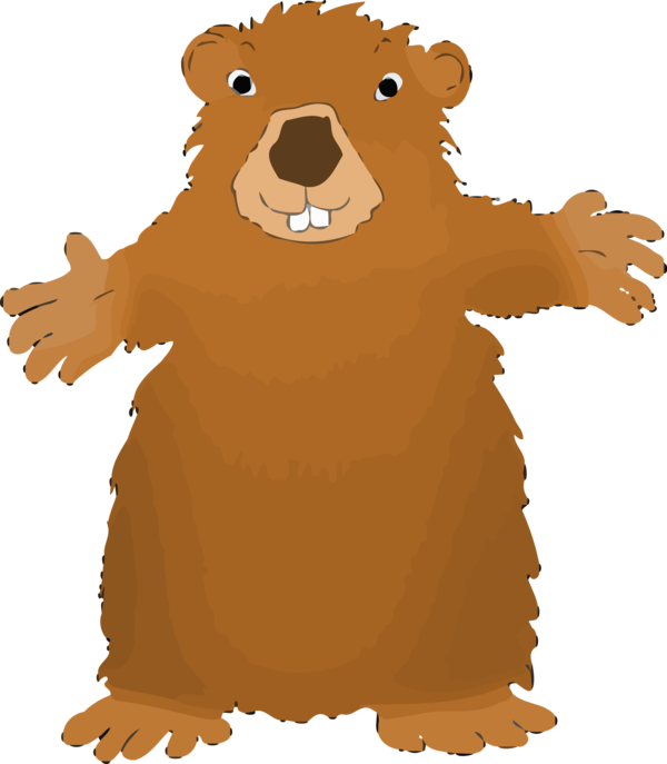 Groundhog Day Cartoon For Traditions PNG Image