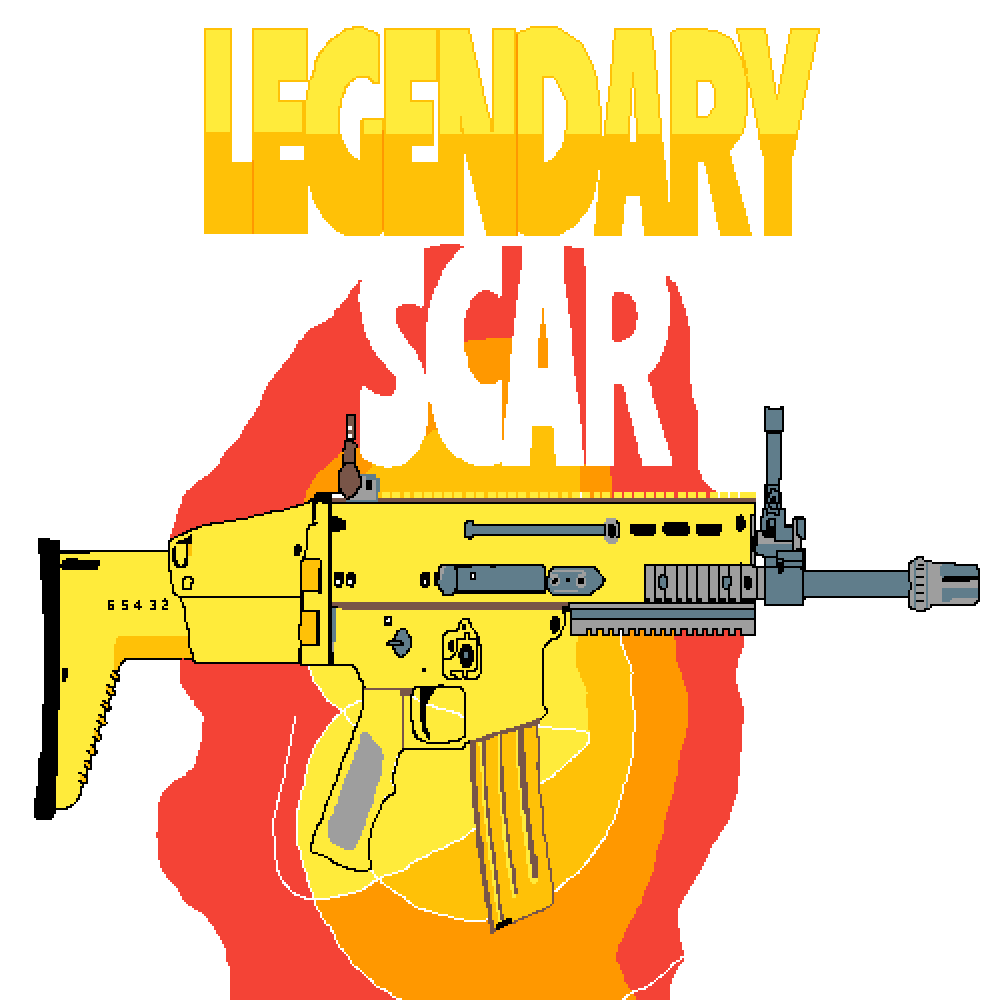 Weapon Yellow Royale Fortnite Battle Drawing PNG Image