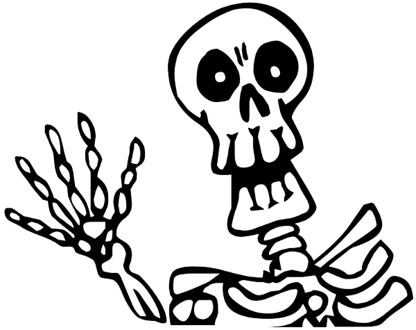 Halloween Skeleton Picture PNG Image