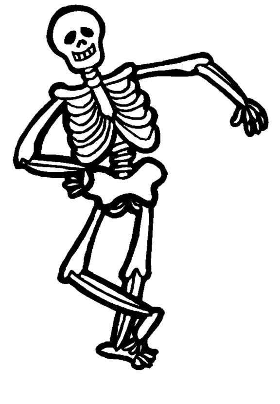 Halloween Skeleton Clipart PNG Image
