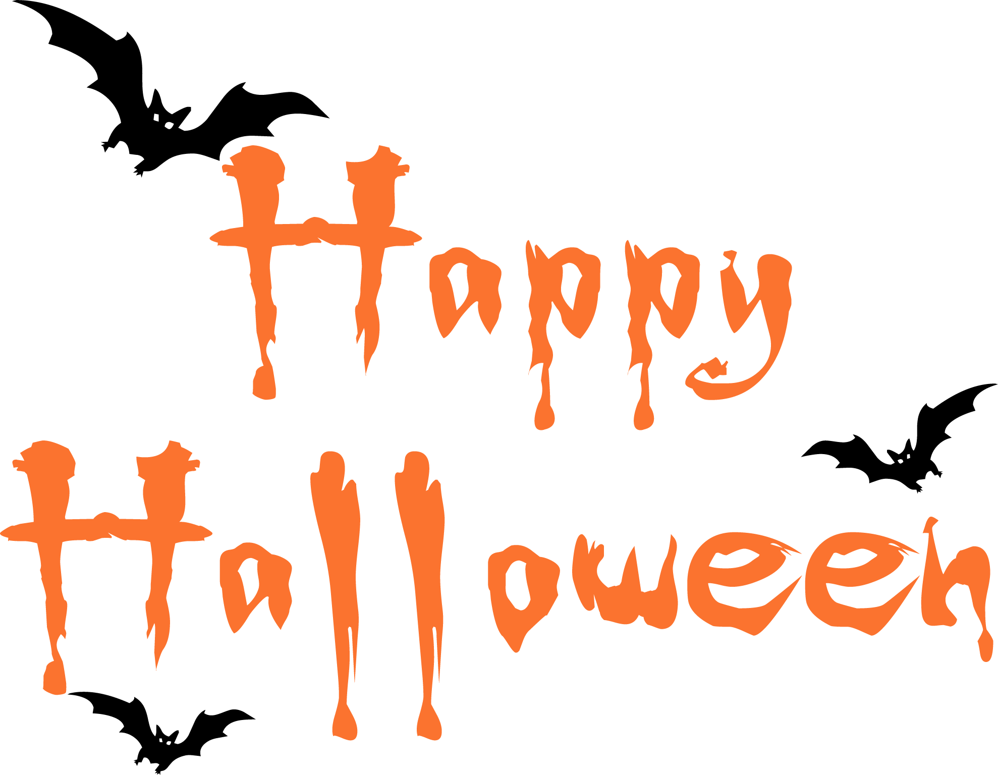 Happy Halloween Text Image PNG Image
