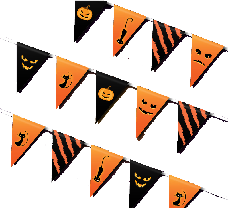 Triangle Flag Airpods Halloween Pattern Free Download PNG HQ PNG Image