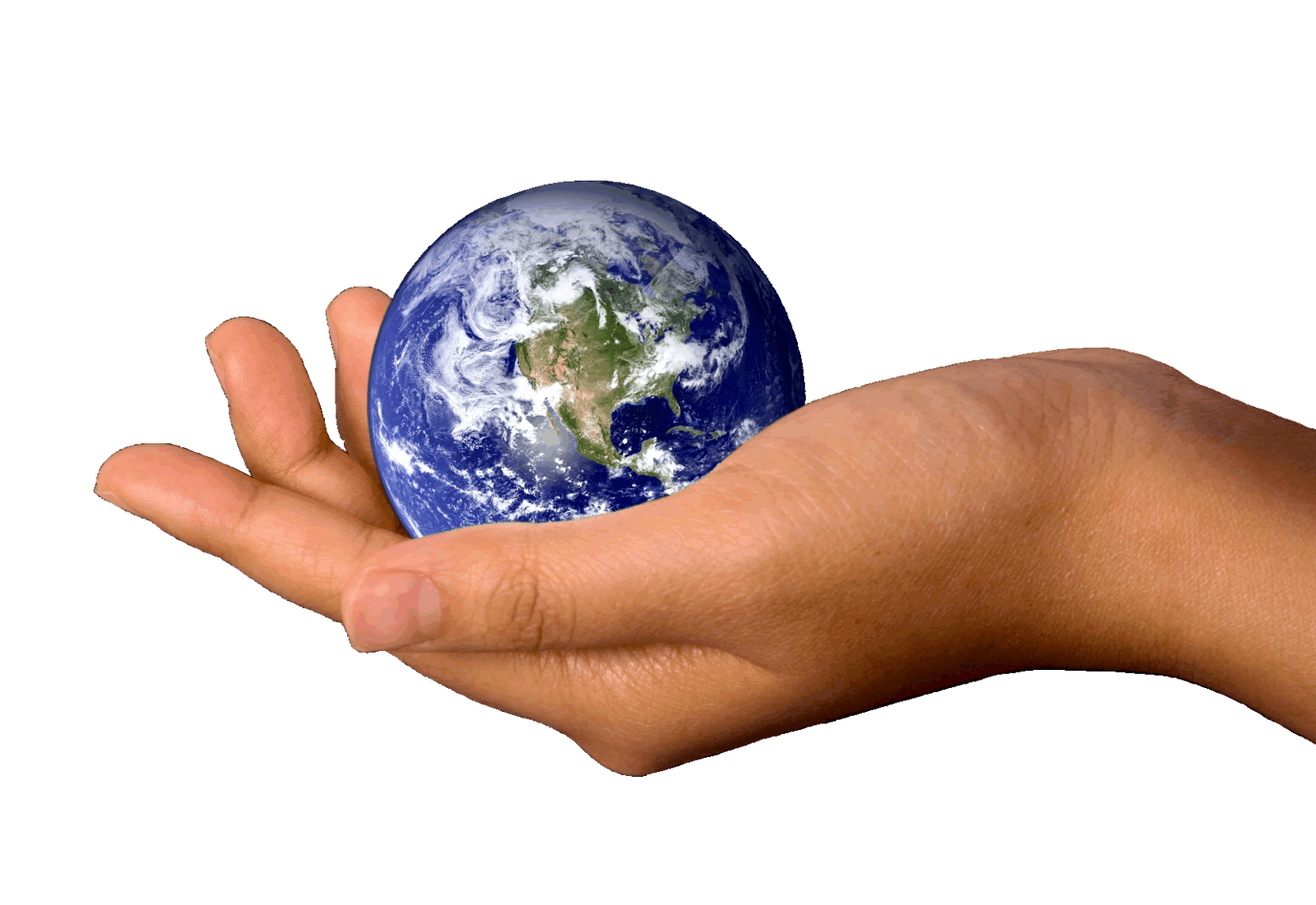 Earth In Hands Png Hand Image PNG Image