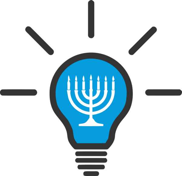 Hanukkah Turquoise Hand Menorah For Happy Celebration PNG Image