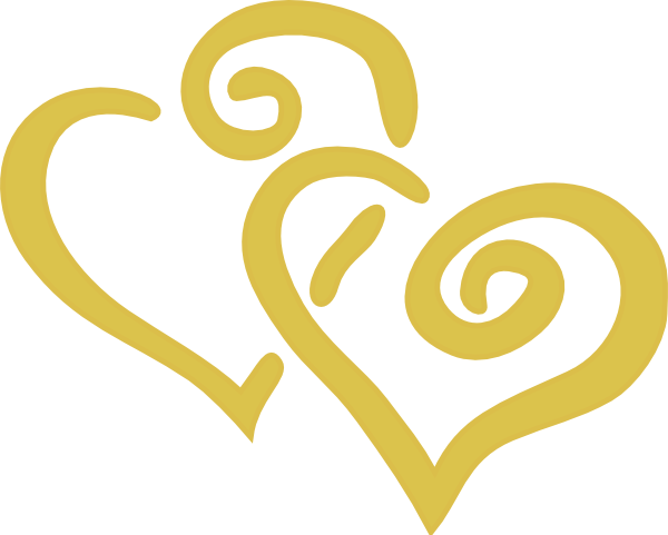 Heart Vector Gold HQ Image Free PNG Image