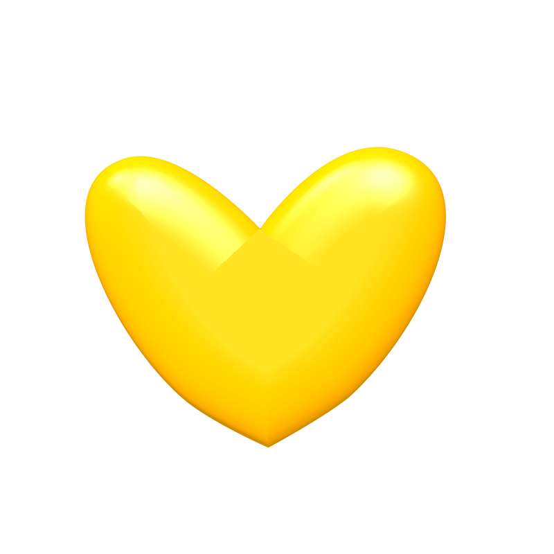 Yellow Heart Image PNG Image