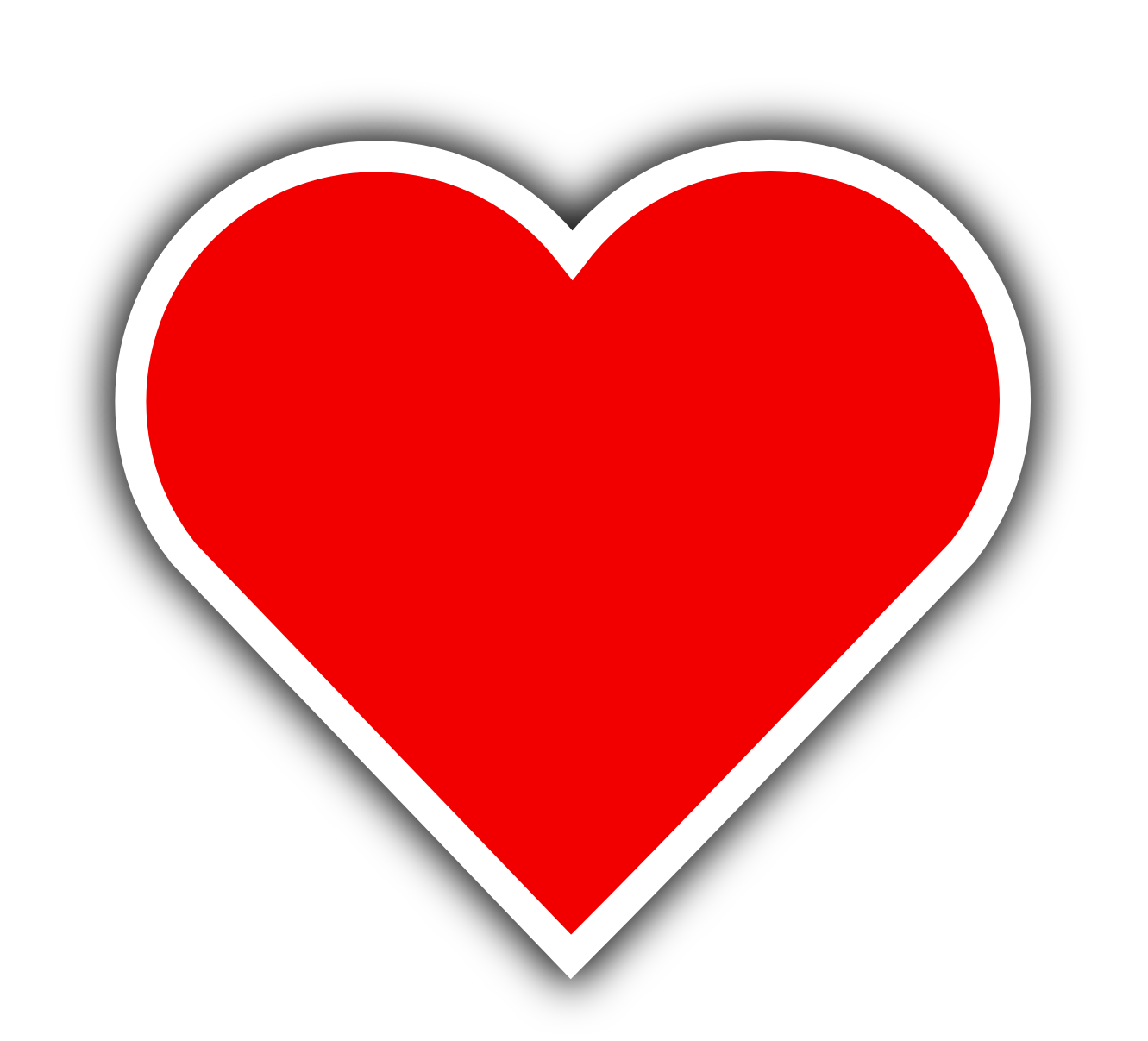 Red Heart File PNG Image