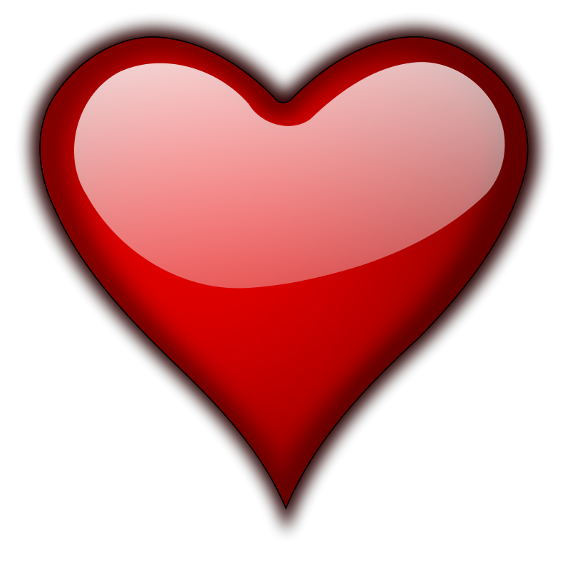 3D Red Heart Hd PNG Image