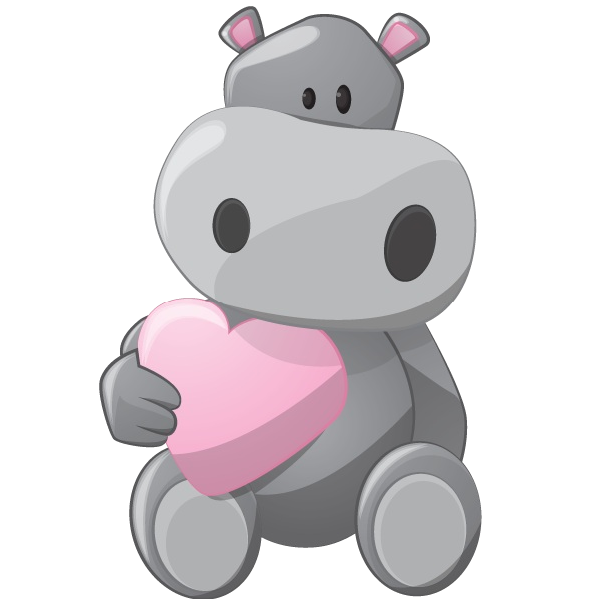 Hippo Vector Free Clipart HD PNG Image